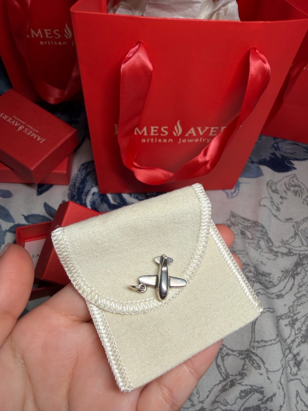 James Avery Sterling Silver Airplane charm